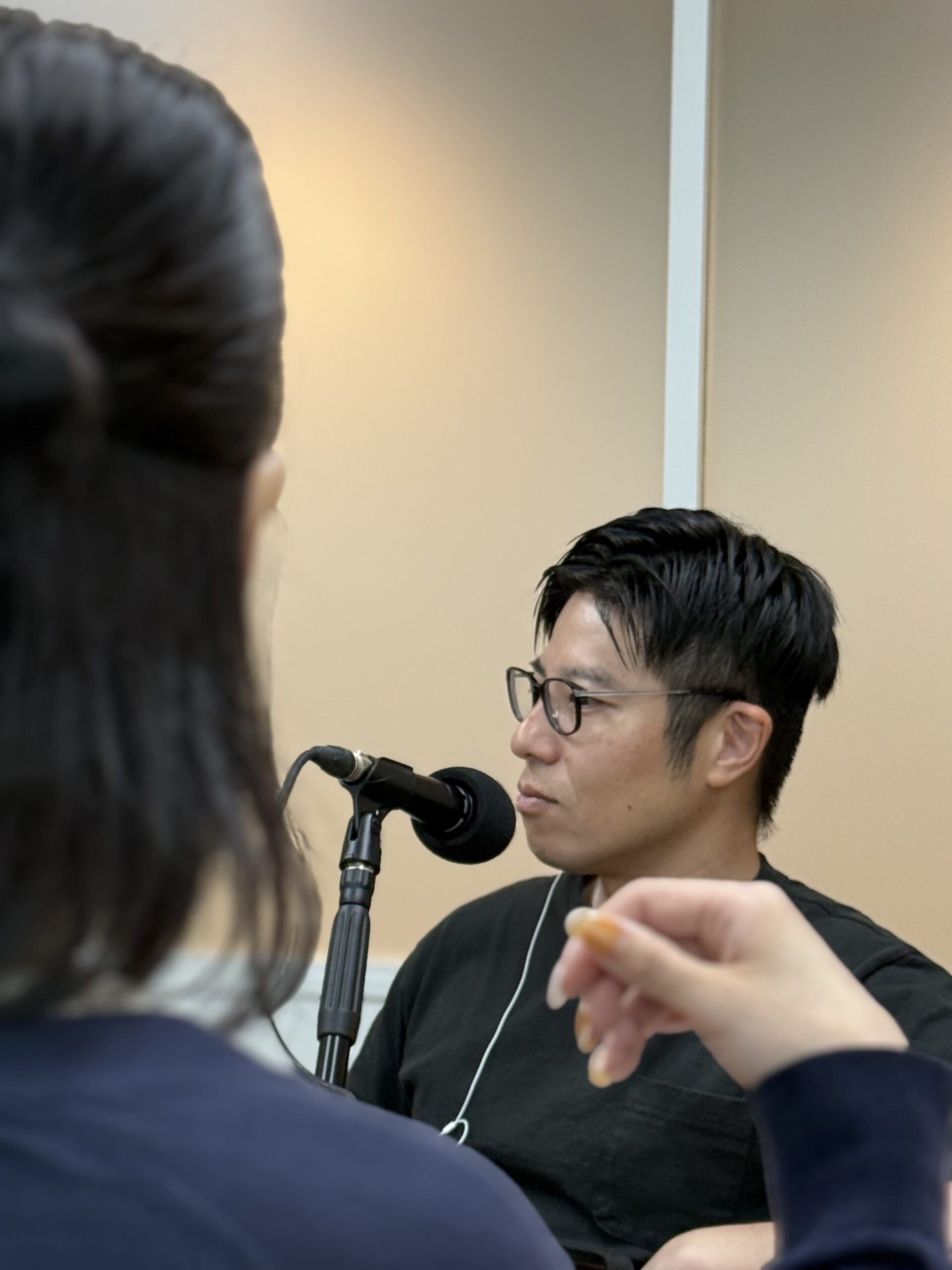 社内ラジオ収録の様子